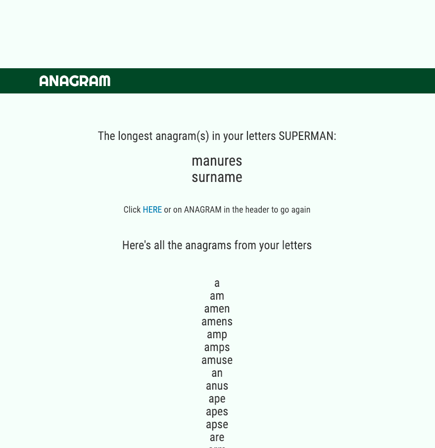 Anagram Maker (C#)