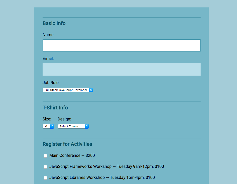Form with Validation